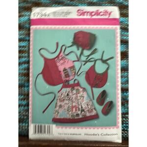Simplicity 1794 baby dress bib bonnet booties pattern size xxs xss